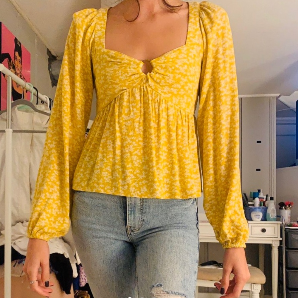 YELLOW LONG SLEEVE SHIRT